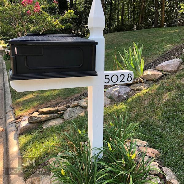 2" Modern Metal Outdoor Address Signage Number - Contemporary Home Address – Small Door Numbers - JackJacks Metal