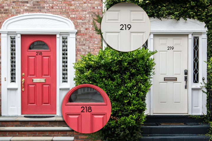 4'' Modern House Number or Letter - Contemporary Home Address - Medium Door Numbers - JackJacks Metal
