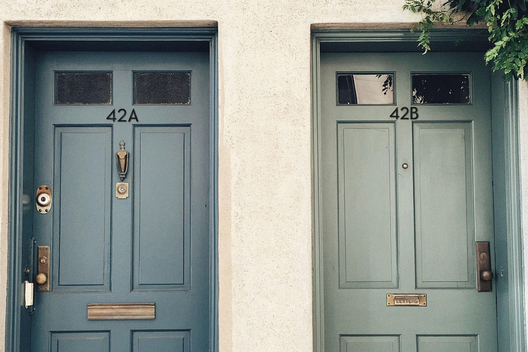 4'' Modern House Number or Letter - Contemporary Home Address - Medium Door Numbers - JackJacks Metal