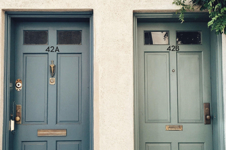 4'' Modern House Number or Letter - Contemporary Home Address - Medium Door Numbers - JackJacks Metal