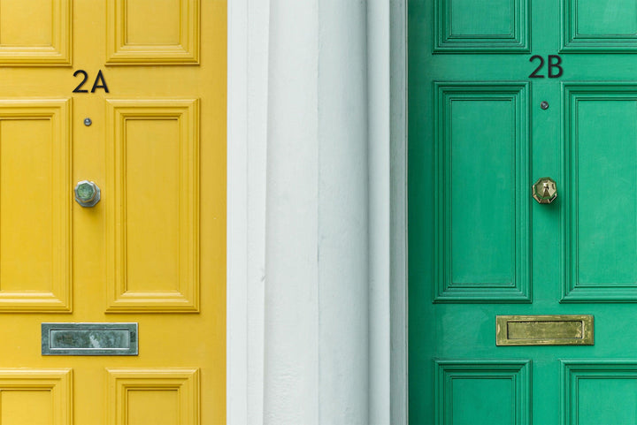 4'' Modern House Number or Letter - Contemporary Home Address - Medium Door Numbers - JackJacks Metal