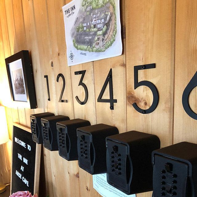 4'' Modern House Number or Letter - Contemporary Home Address - Medium Door Numbers - JackJacks Metal