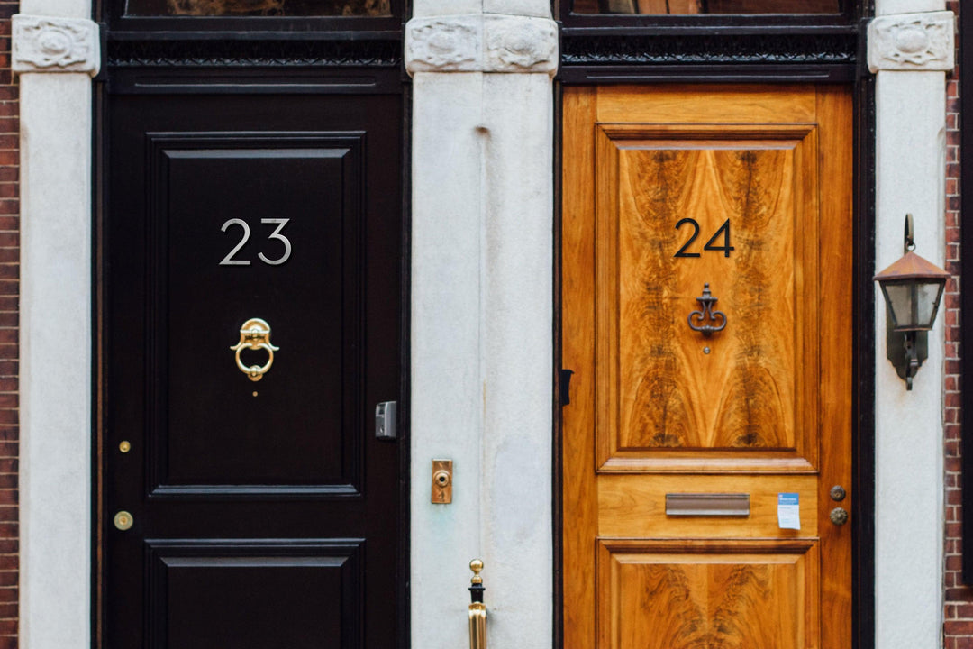 5'' Modern House Number or Letter - Contemporary Home Address -Medium Door Numbers - JackJacks Metal