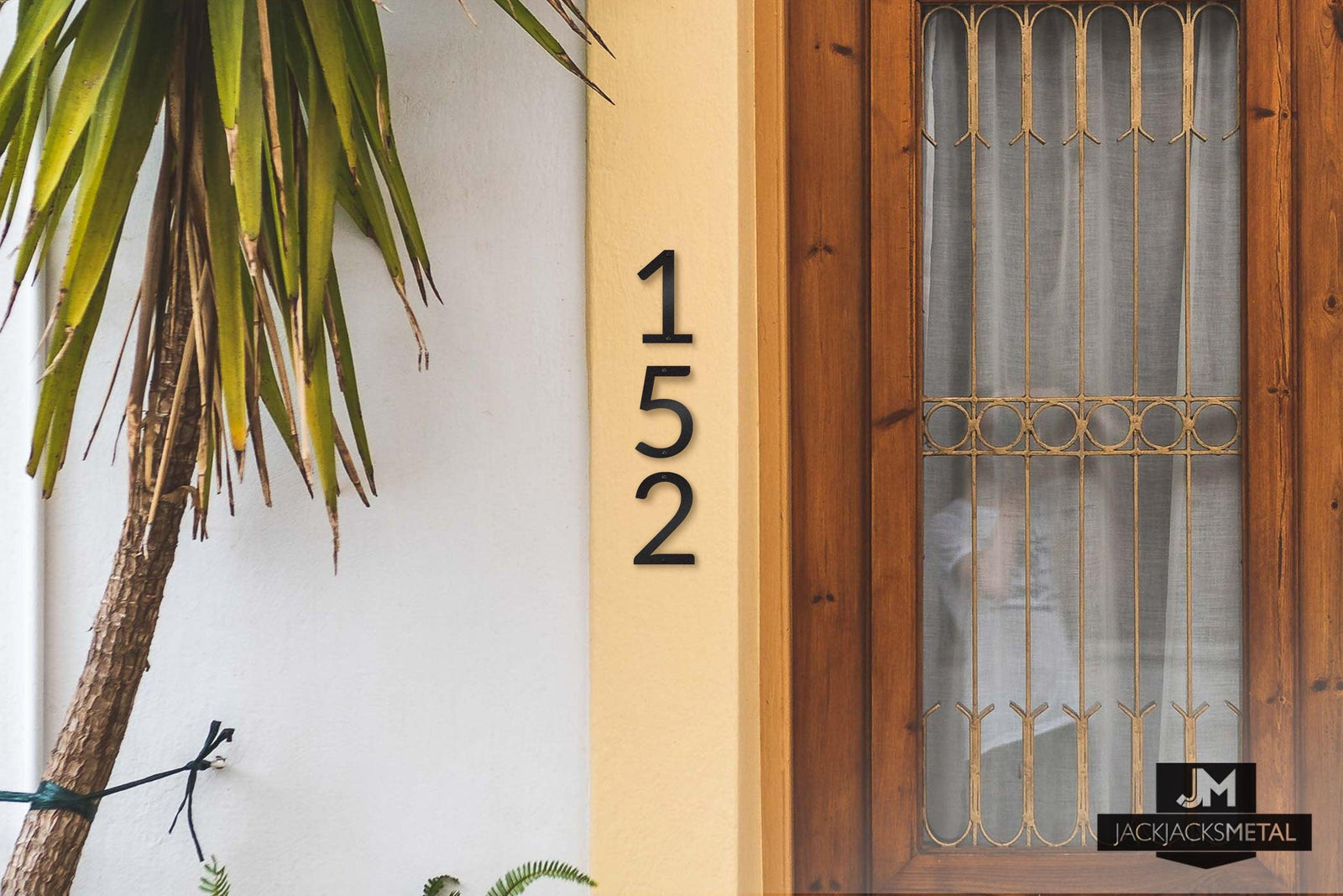 6" Modern Classic Metal Outdoor Address Signage Number - Modern Classic Home Address – Medium Door Numbers - JackJacks Metal