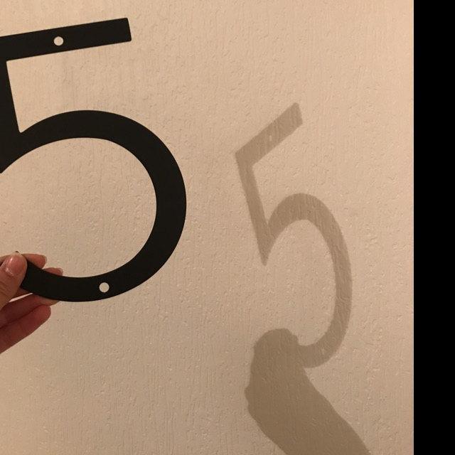 8'' Modern House Number or Letter - Contemporary Home Address - Large Door Numbers - JackJacks Metal