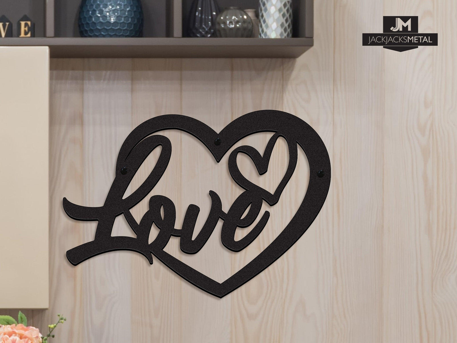 Love Heart Sign - JackJacks Metal