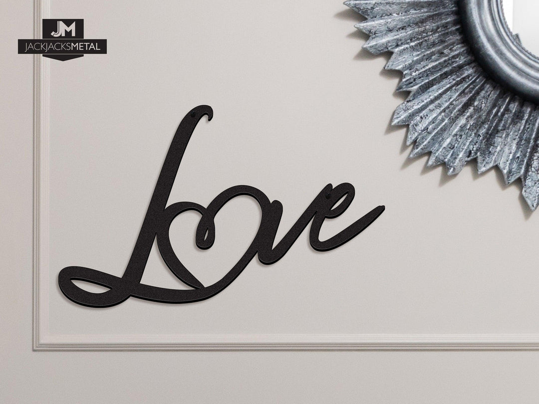Love Heart Sign - JackJacks Metal