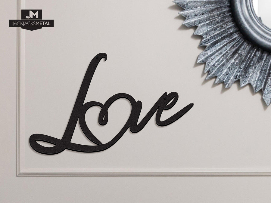 Love Heart Sign - JackJacks Metal