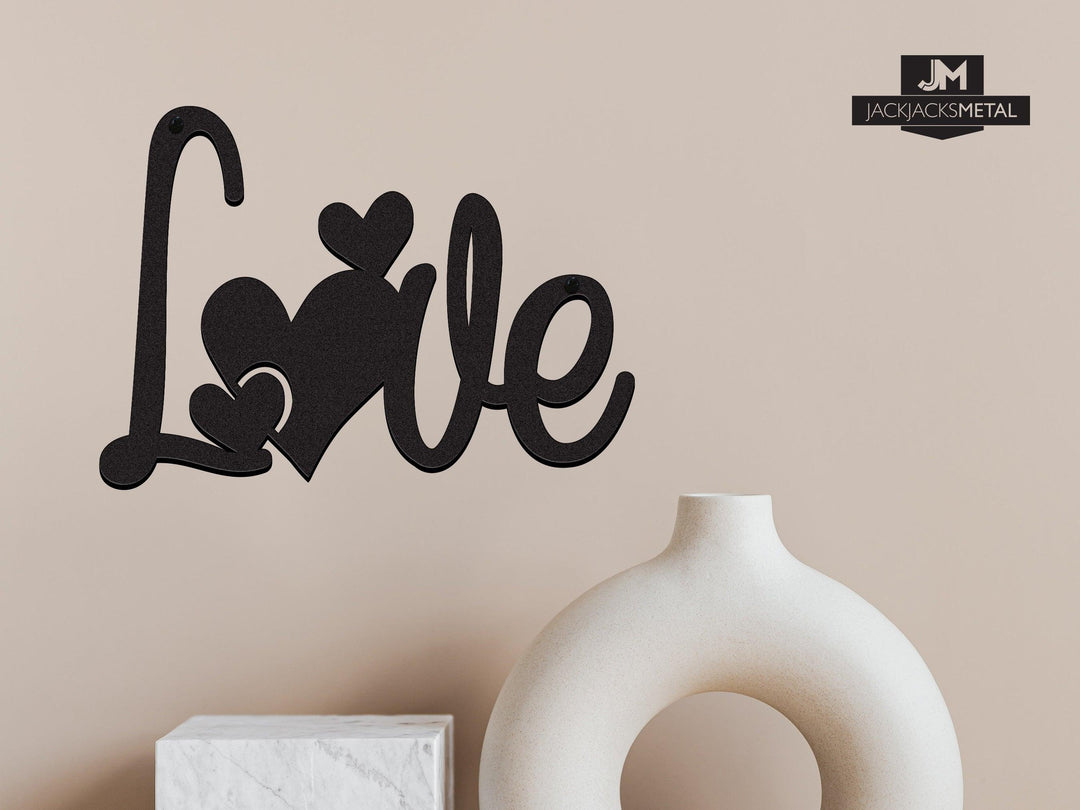 Love Heart Sign - JackJacks Metal