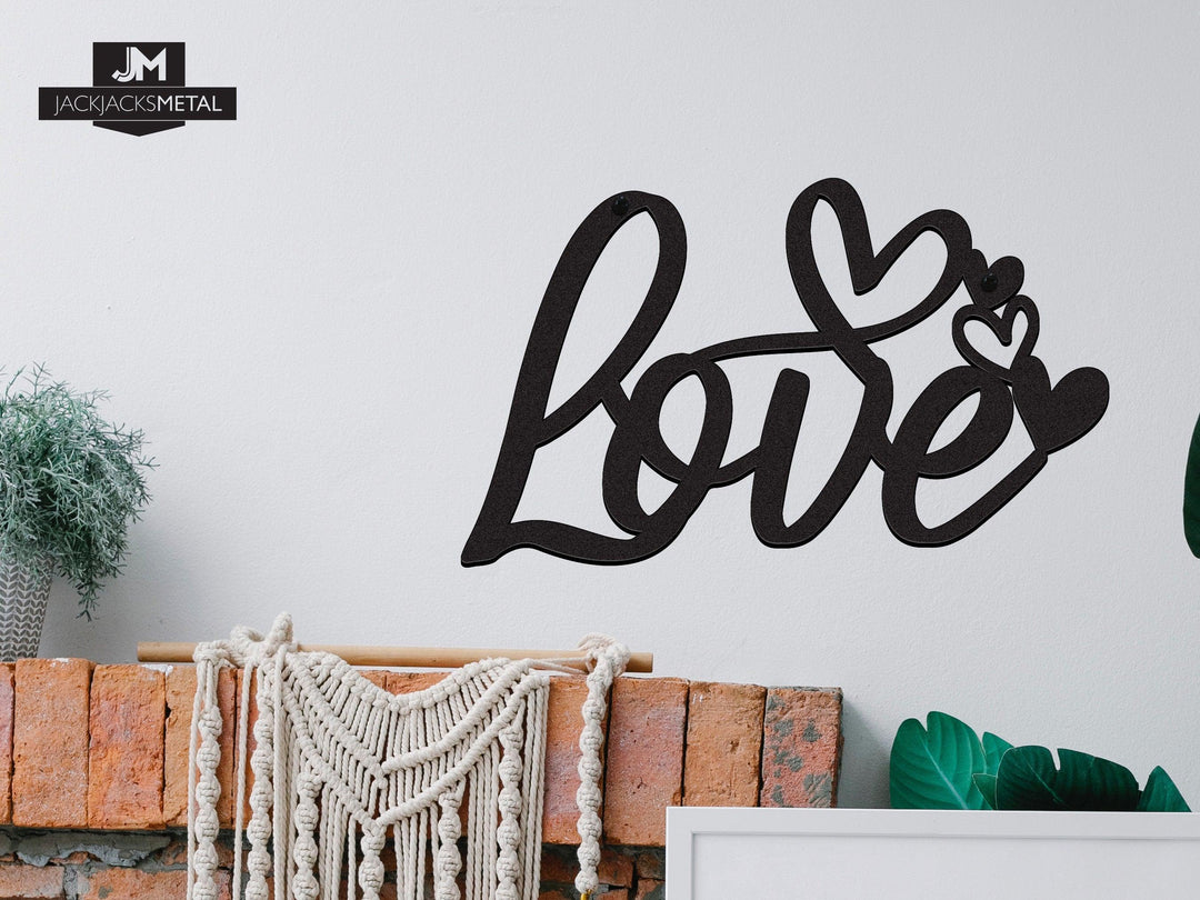 Love Heart Sign - JackJacks Metal
