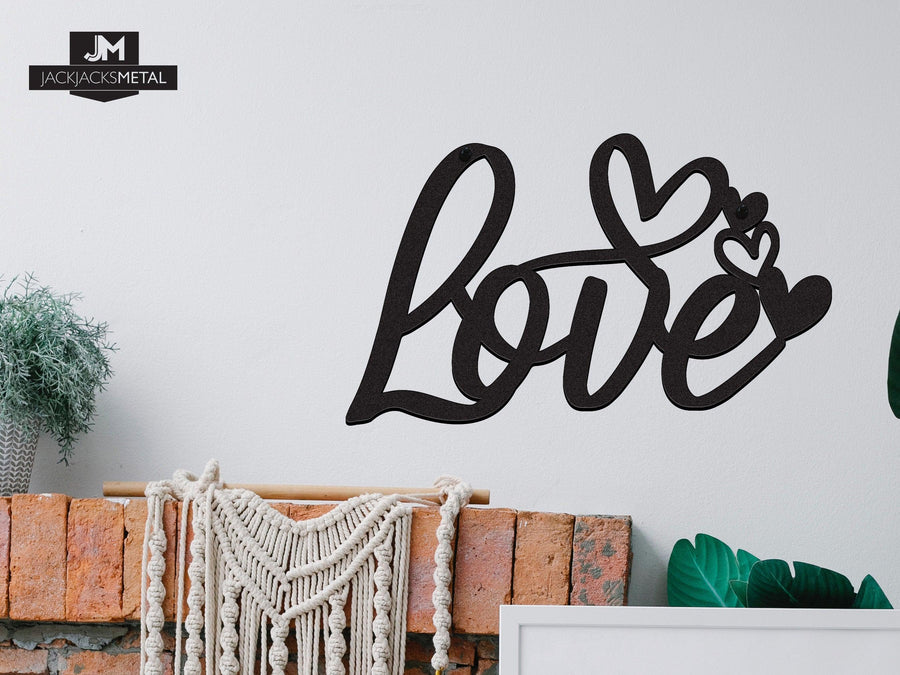 Love Heart Sign - JackJacks Metal