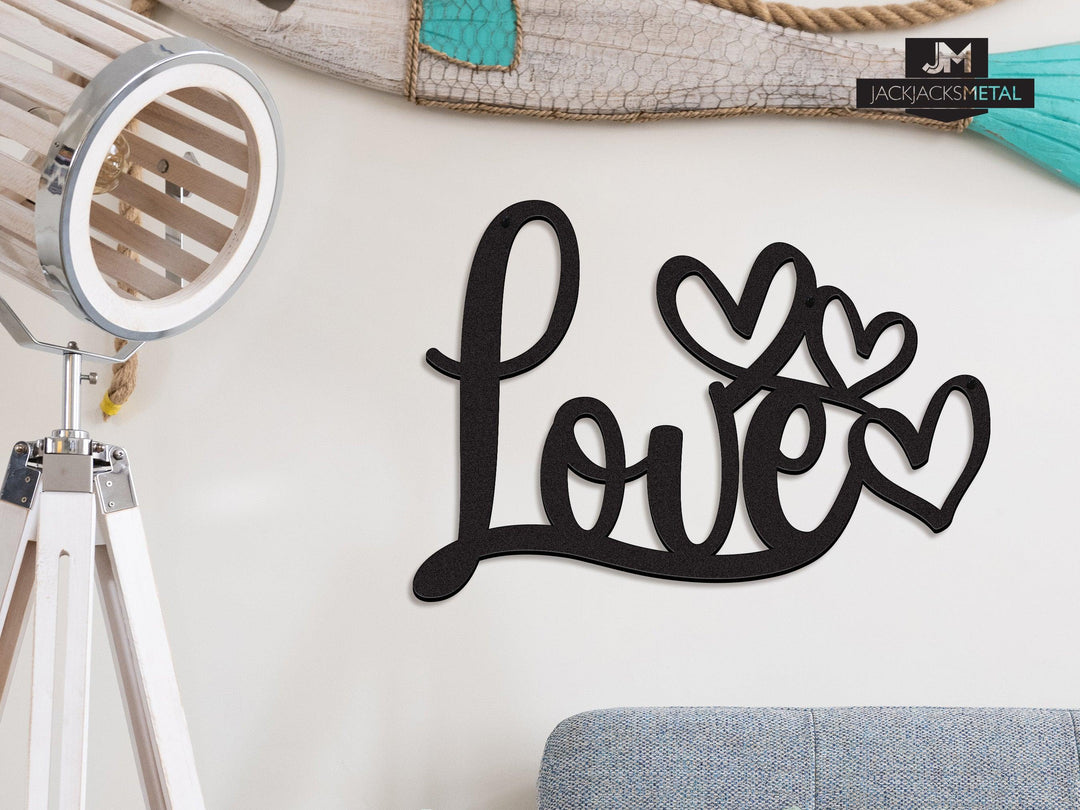 Love Heart Sign - JackJacks Metal