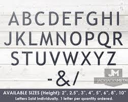 12'' Modern Commercial Letter Signs - Large Size Letters - JackJacks Metal 