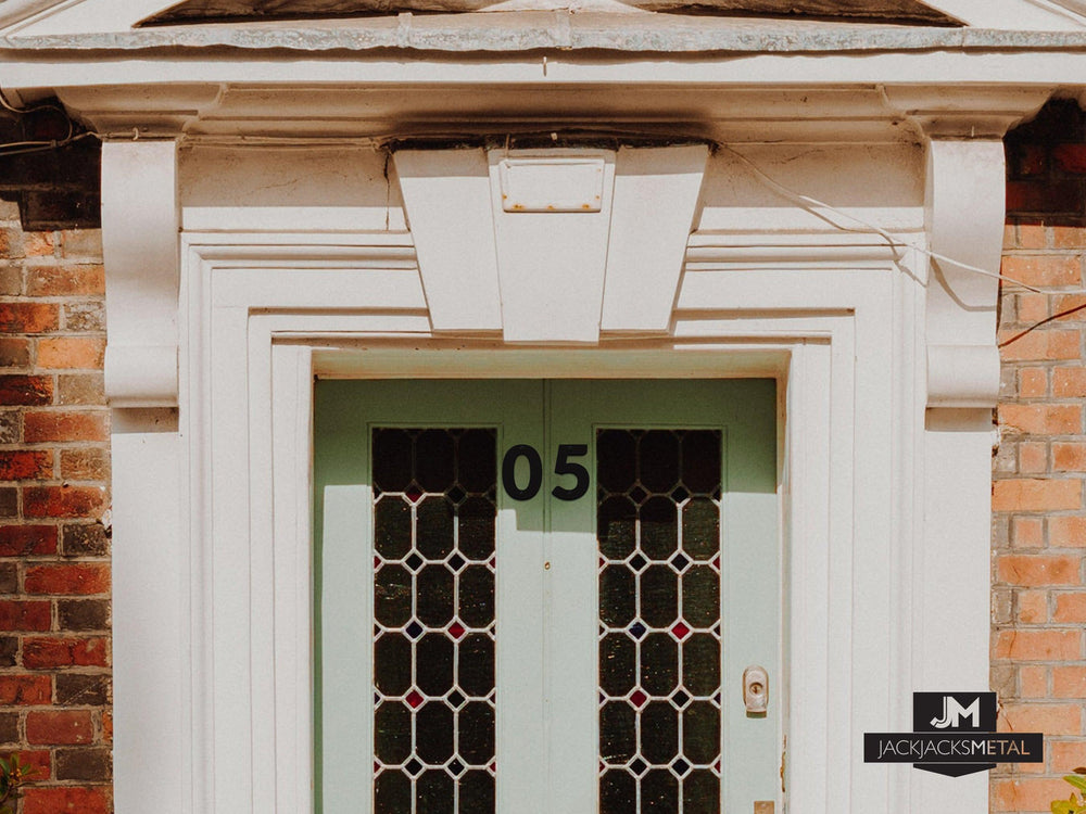 3" Modern Classic Metal Outdoor Address Signage Number - Modern Classic Home Address – Small Door Numbers - JackJacks Metal 