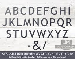 3" Modern House Letter - Contemporary Home Address - Small Size Letters - JackJacks Metal 