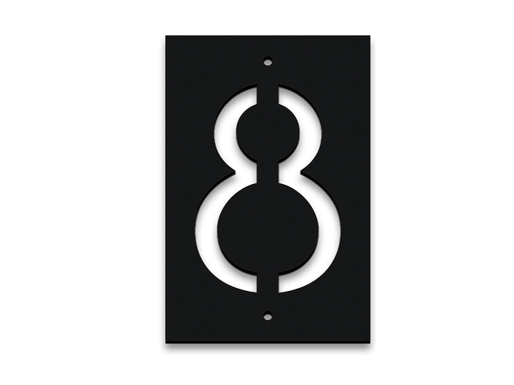 5" wide Vertical Address Plaques- Custom Metal Address Signage- Home Address Signs - JackJacks Metal 