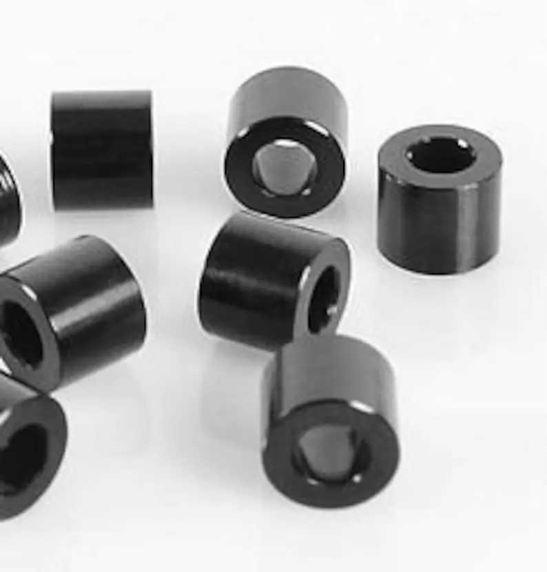 Aluminum Spacers - Black Aluminum Spacers - Metal Spacers - Sign Offsets - Sign Standoffs - JackJacks Metal 