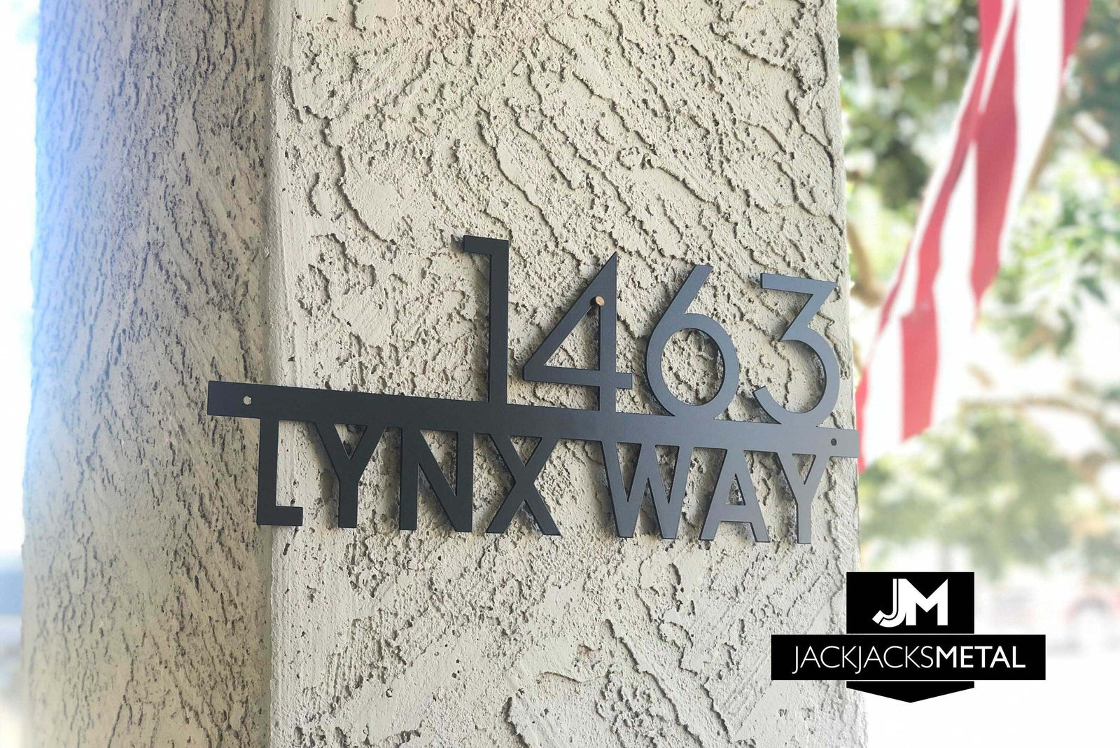 Bar Address Sign Numbers Street Name Custom Personalized Metal Address Sign Powdercoated for Outside