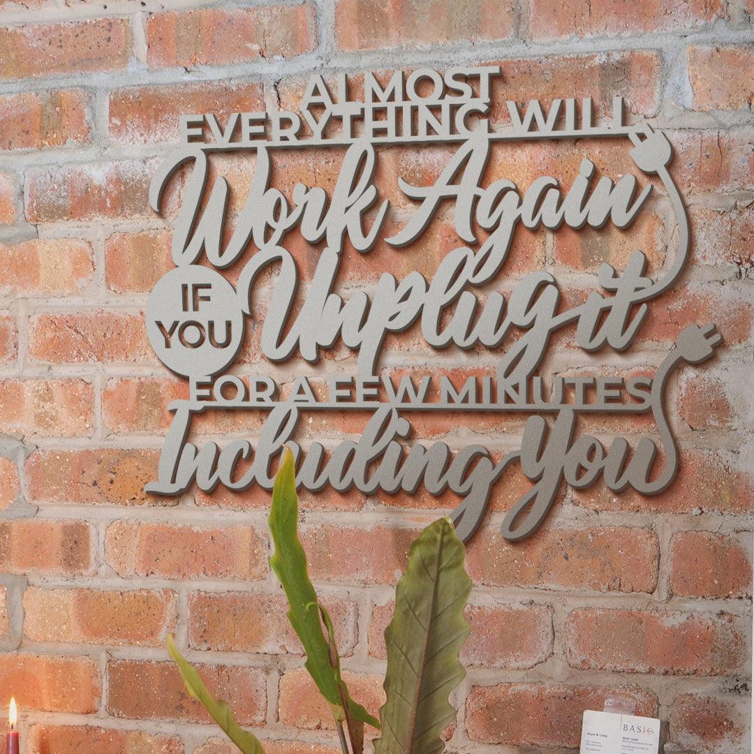 Beautiful inspirational quotes metal wall art - JackJacks Metal 