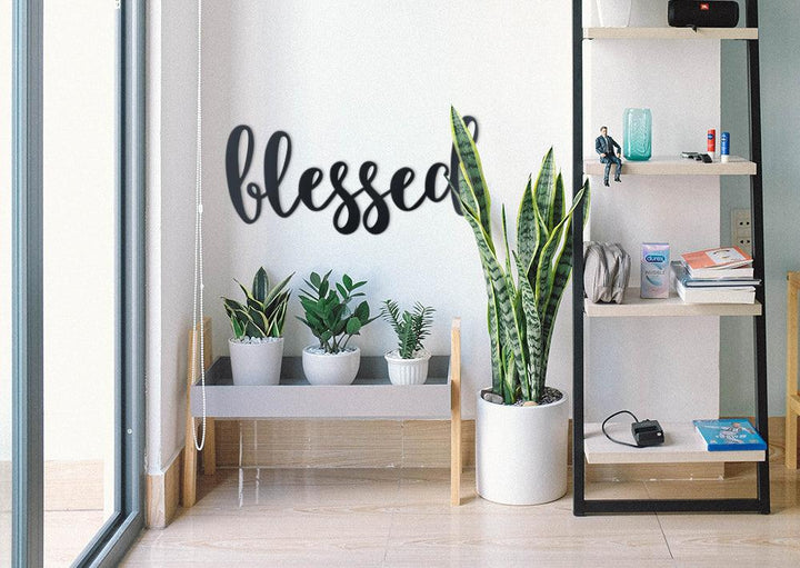 Blessed Word Wall Art Sign - JackJacks Metal 