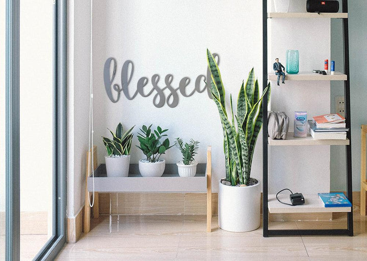 Blessed Word Wall Art Sign - JackJacks Metal 
