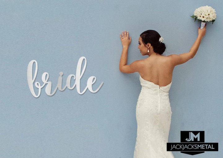 Bride Word Wall Art Sign - JackJacks Metal 