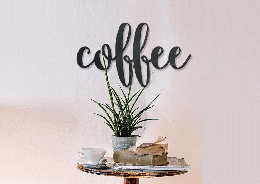 Coffee Word Wall Art Sign - JackJacks Metal 