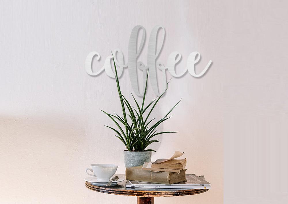 Coffee Word Wall Art Sign - JackJacks Metal 