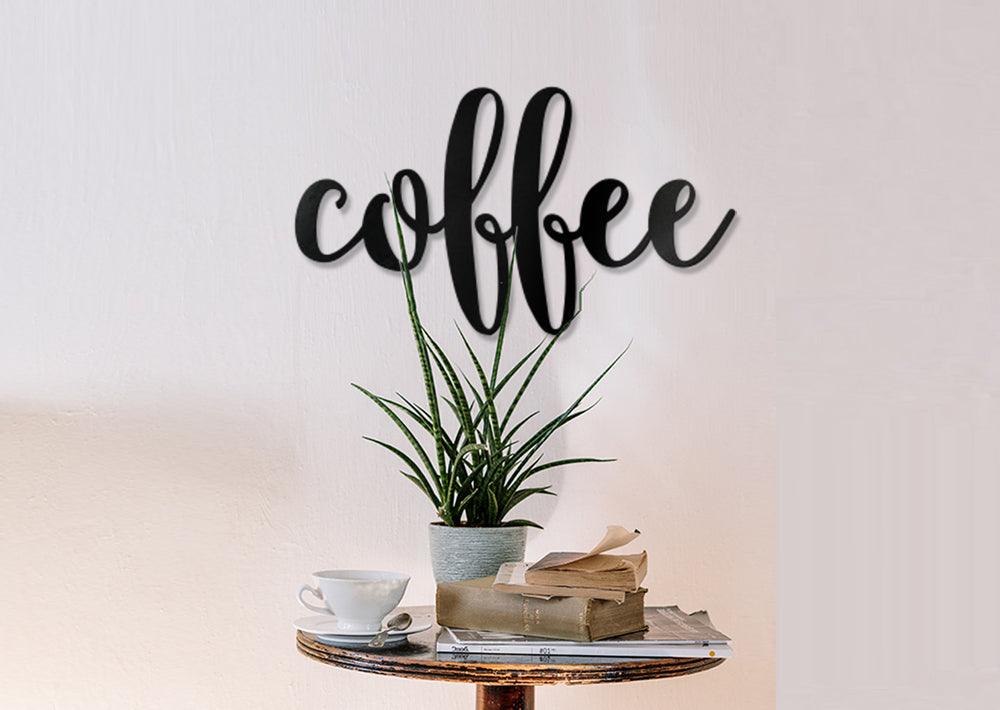 Coffee Word Wall Art Sign - JackJacks Metal 