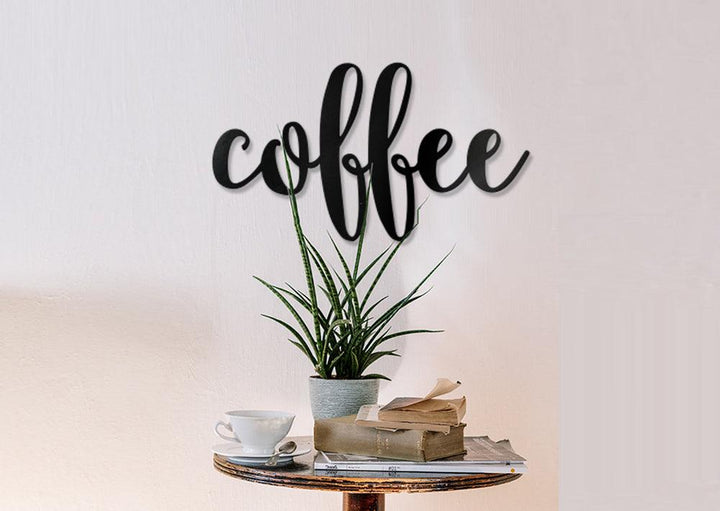Coffee Word Wall Art Sign - JackJacks Metal 