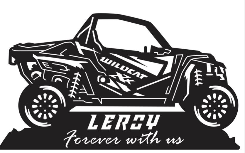 Custom memorial sign - JackJacks Metal 