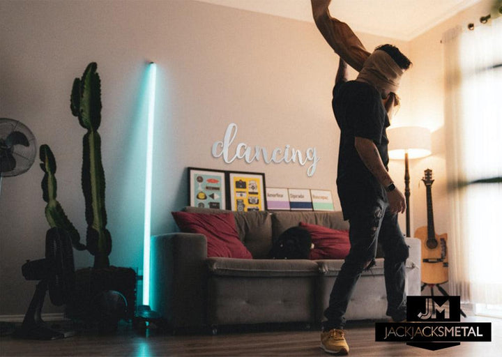 Dancing Word Wall Art Sign - JackJacks Metal 