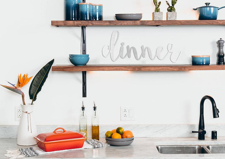 Dinner Word Wall Art Sign - JackJacks Metal 