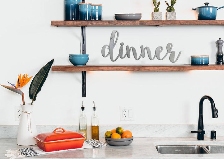 Dinner Word Wall Art Sign - JackJacks Metal 