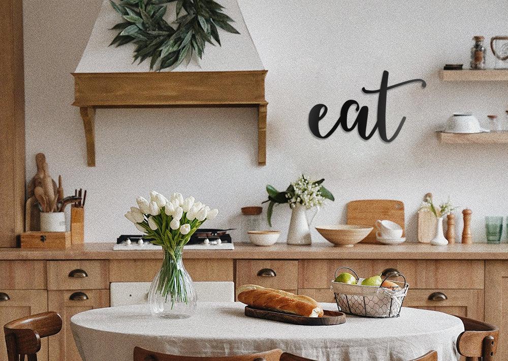 Eat Word Wall Art Sign Rustic sign - JackJacks Metal 