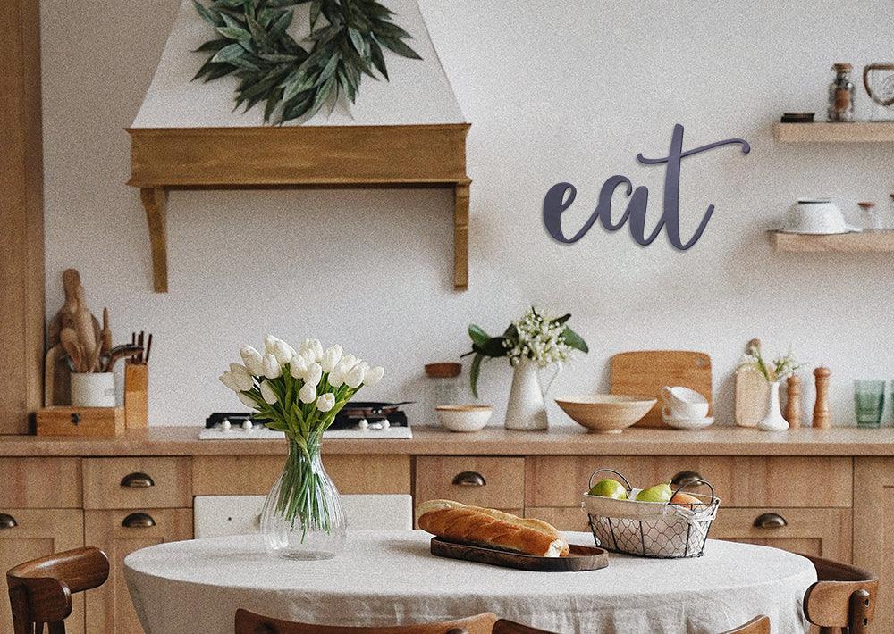 Eat Word Wall Art Sign Rustic sign - JackJacks Metal 