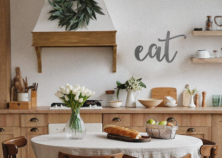 Eat Word Wall Art Sign Rustic sign - JackJacks Metal 