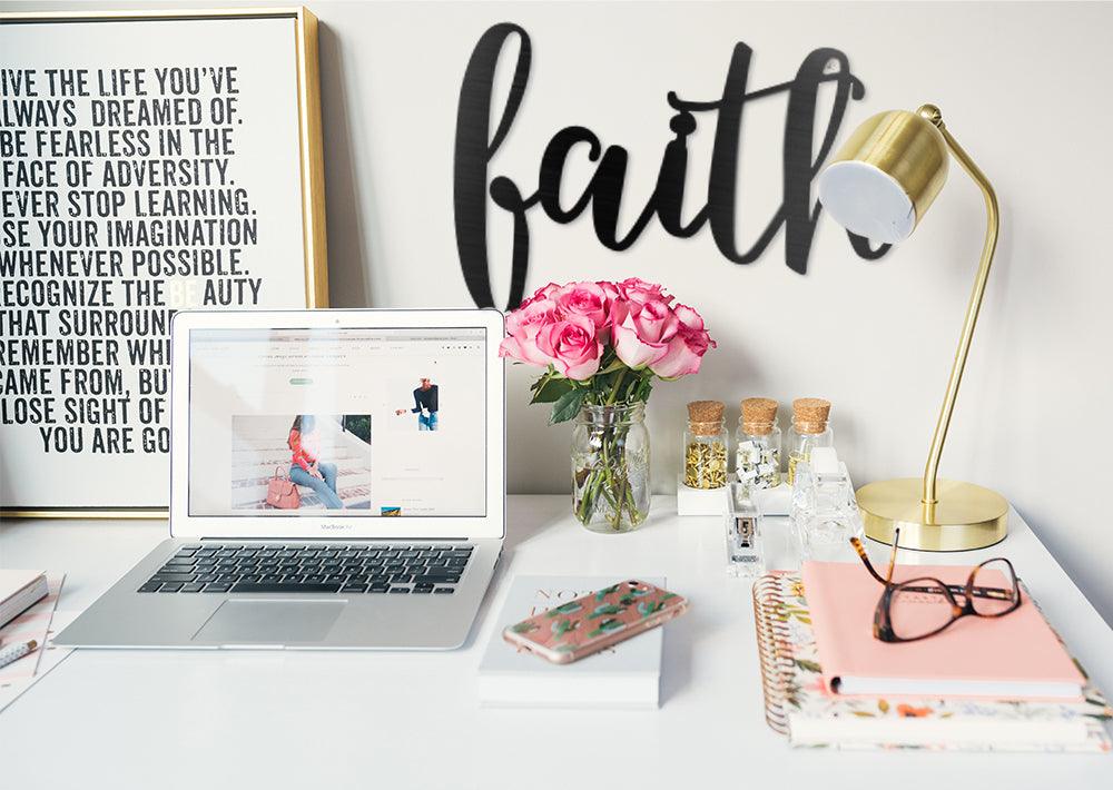 Faith Word Wall Art Sign - JackJacks Metal 