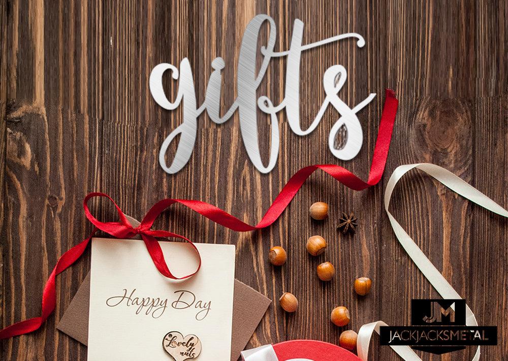 Gifts Word Wall Art Sign - JackJacks Metal 
