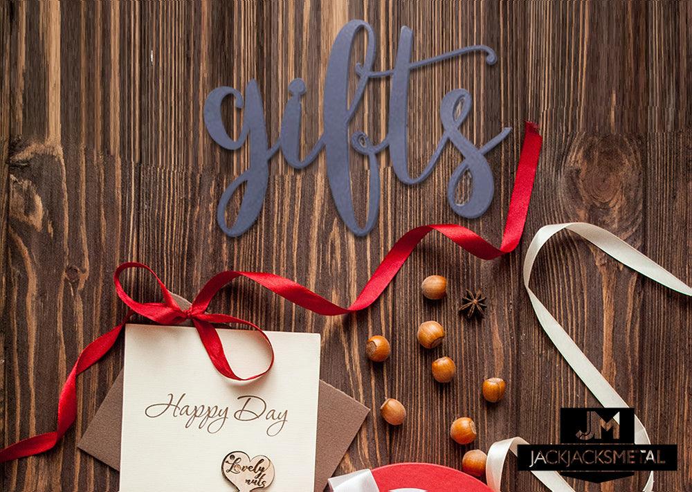 Gifts Word Wall Art Sign - JackJacks Metal 