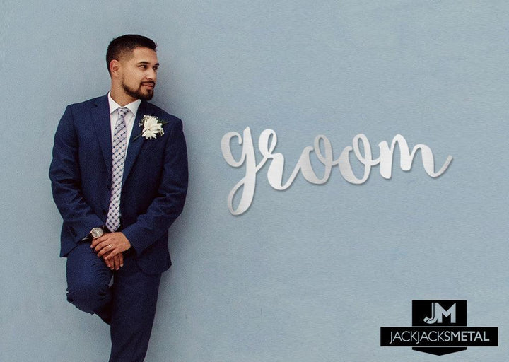 Groom Word Wall Art Sign - JackJacks Metal 