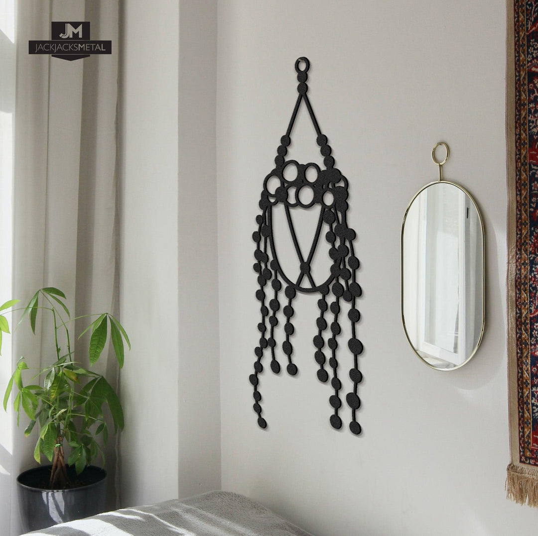 Hanging House Plants Metal Wall Arts - JackJacks Metal 