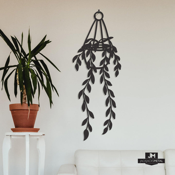 Hanging House Plants Metal Wall Arts - JackJacks Metal 