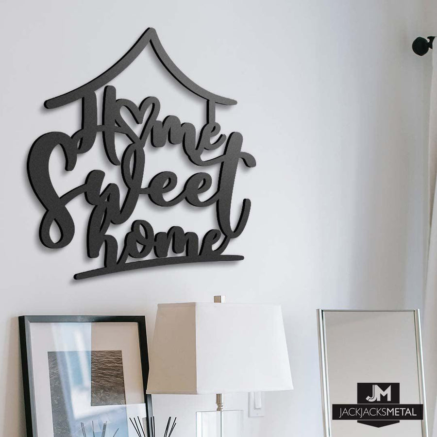 Home Sweet Home Metal Wall Art - JackJacks Metal 