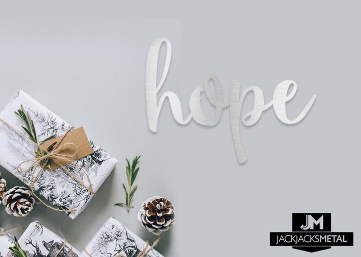 Hope Word Wall Art Sign - JackJacks Metal 