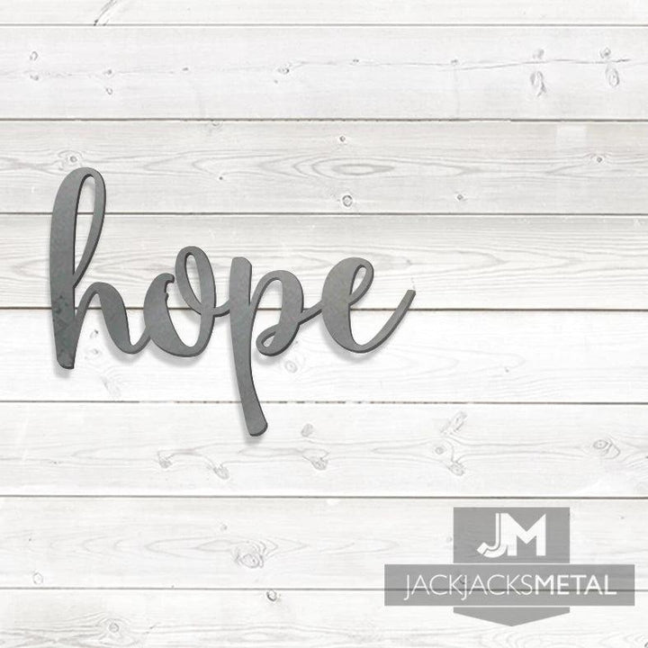 Hope Word Wall Art Sign - JackJacks Metal 
