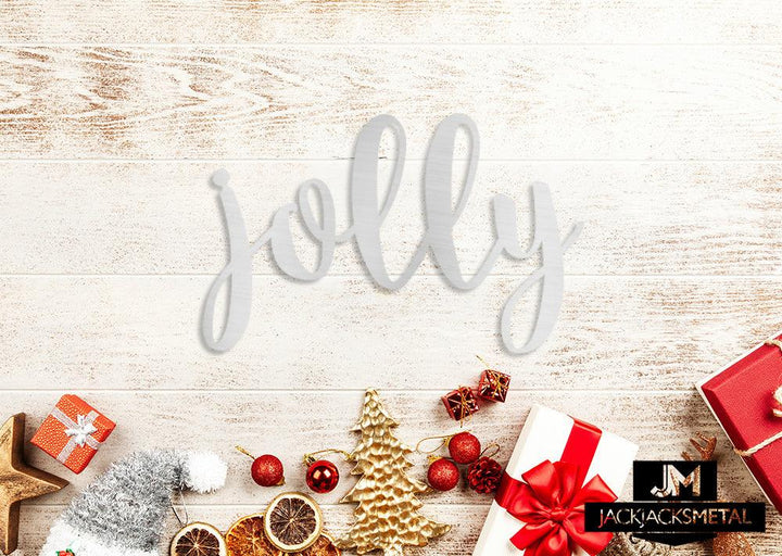 Jolly Word Wall Art Sign - JackJacks Metal 