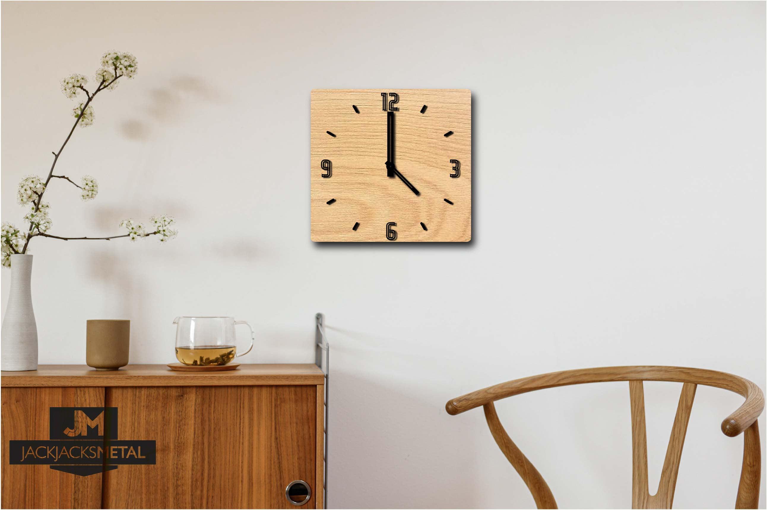 Modern Metallic Numbers and Hands Set for Wall Clocks - JackJacks Metal 