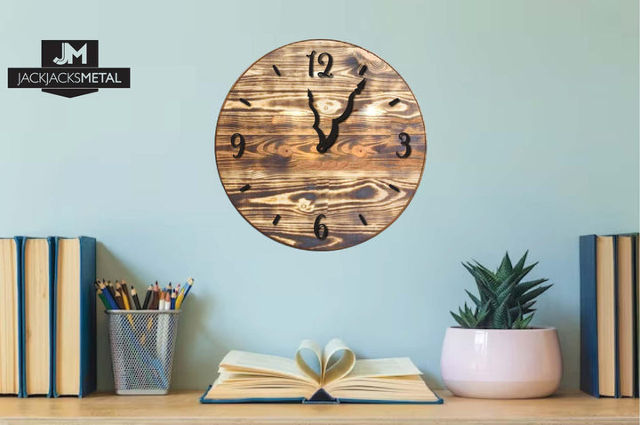 Modern Metallic Numbers and Hands Set for Wall Clocks - JackJacks Metal 