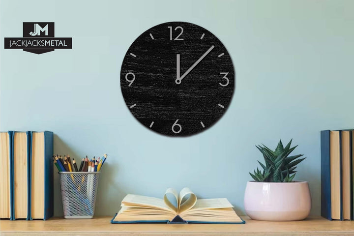 Modern Metallic Numbers and Hands Set for Wall Clocks - JackJacks Metal 